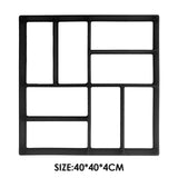 DIY Manually Paving Concrete Molds